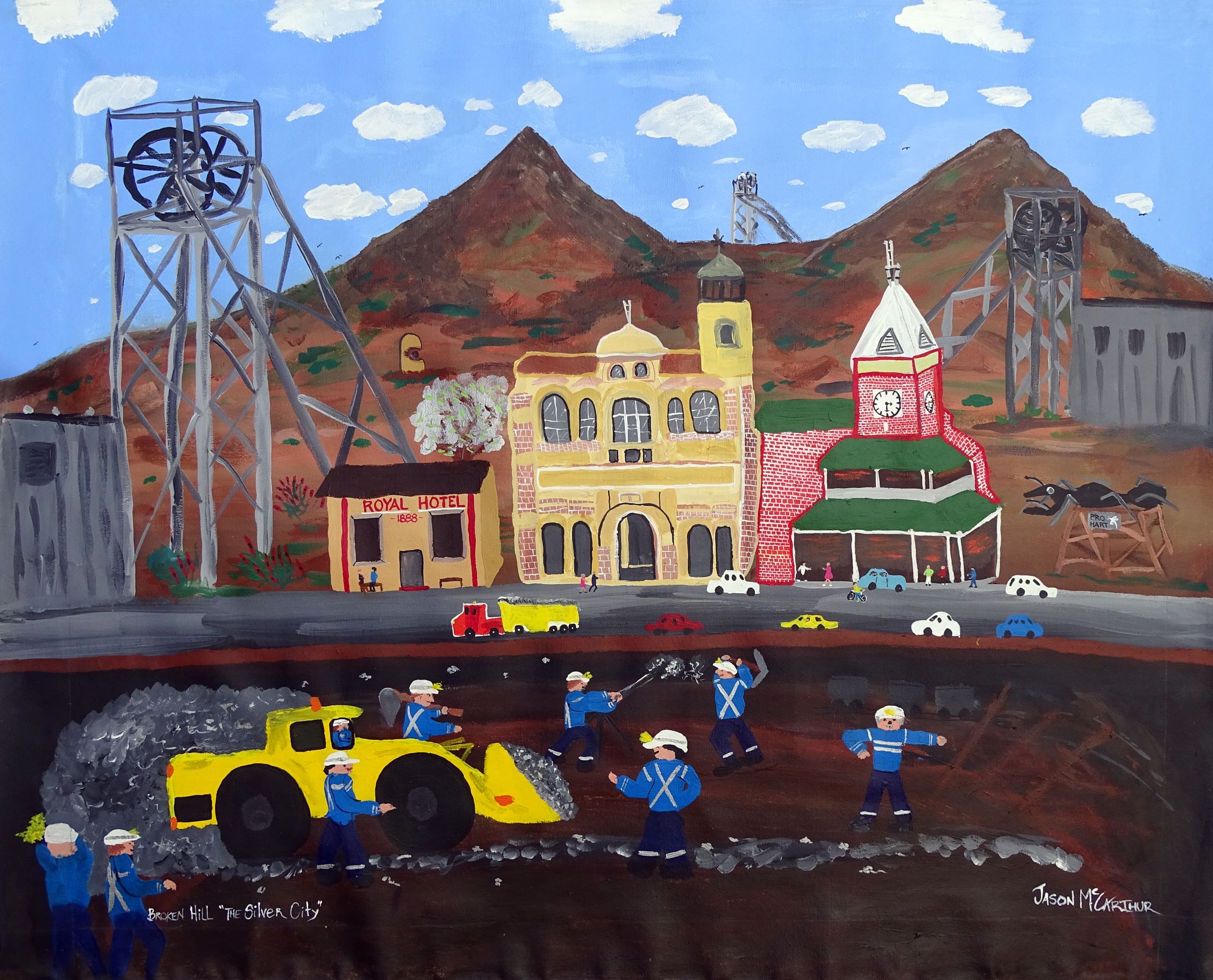 Jason McCarthur studio view, Broken Hill