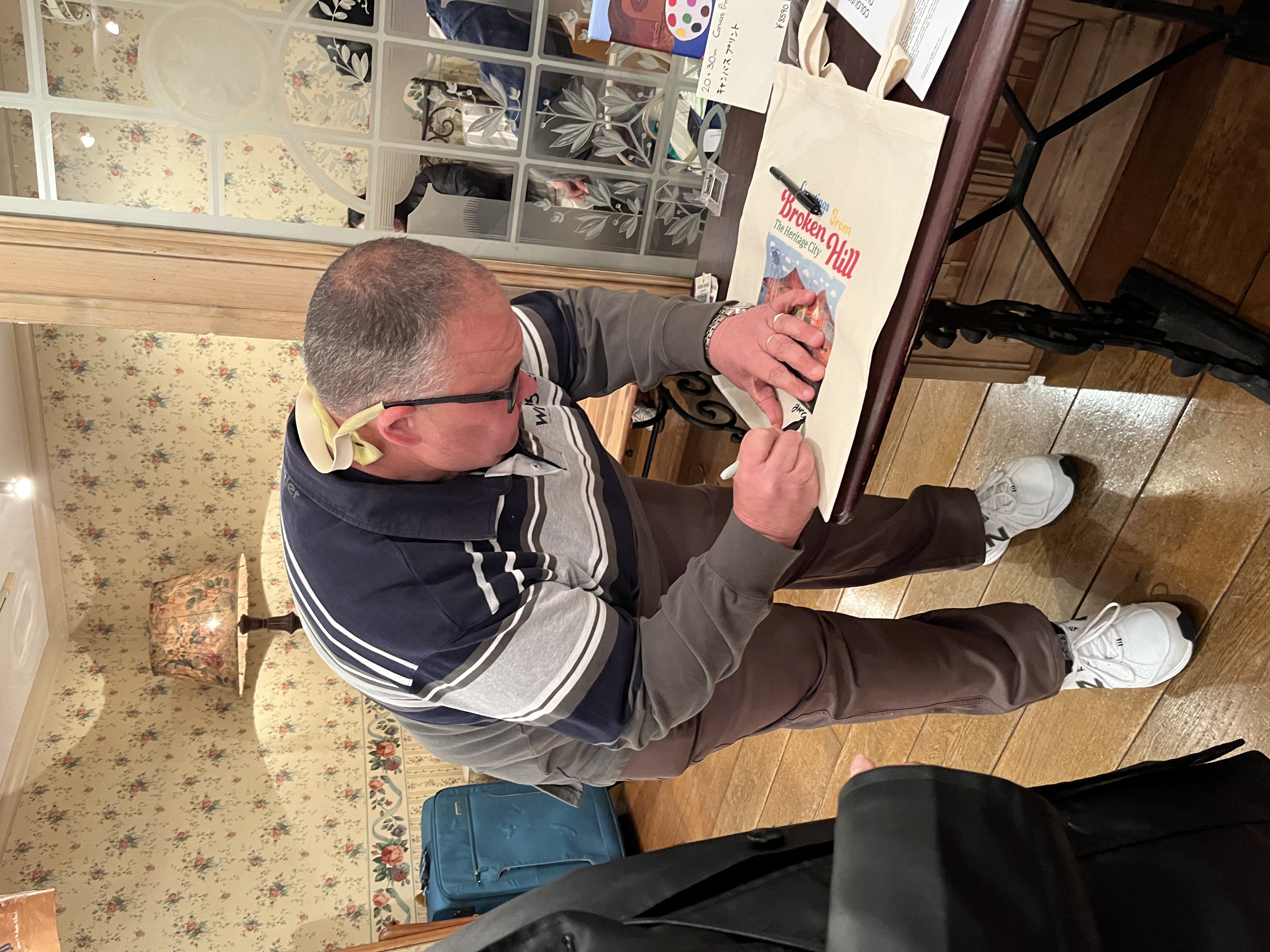 Jason McCarthur in his Broken Hill studio